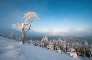 Winterlandschaft Erzgebirge in Tschechien
