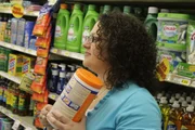 Erin shopping.