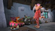 Gargamel wurde zwar hypnotisiert - aber von Azrael statt von Schlaubi.
