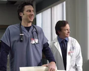 Zach Braff (John "J.D." Dorian), Michael J. Fox (Dr. Kevin Casey).