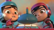 hintern, l-r: Gem, Ilo. Vorne: Slippy