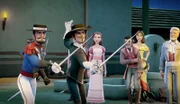 Capitán Monasterio und Maestro Ramirez wollen es gemeinsam mit Zorro aufnehmen.