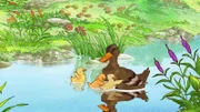 "Quak" und seine Geschwister freuen sich riesig, als sie ihre Mutter wiedersehen.