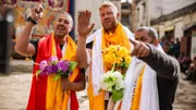 v.l.n.r.: Paddy McGuinness, Freddie Flintoff und Chris Harris