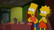 Eine mysteriöse Innschrift bringt Bart (l.) und Lisa (r.) an einen ungewöhnlichen Ort ...