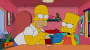 Langsam ist sogar Homer völlig überfordert mit Barts Eigenarten und wagt sich an krasse Erziehungsmethoden ...