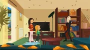 Wendy und Marine versuchen den dreisten Hauskäufer abzuschrecken.