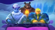 Tundra, Heath (vorne, m.), Kuma (hinter, m.) Hades (r.)