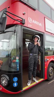 James May im neuen Londoner Bus.