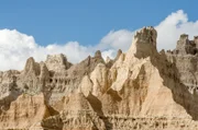 Badlands Felsformationen Blauer Himmel Landschaft