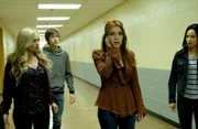 (v.l.n.r.) Lauren (Natalie Alyn Lind); Andy (Percy Hynes White); Dreamer (Elena Satine); Clarice alias Blink (Jamie Chung)