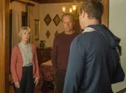 L-R: Guest stars Dee Wallace and Gregory Harrison with Oliver Stark in the “Buck Begins” episode of 9-1-1