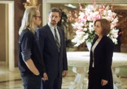 (v.l.n.r.) Langly (Dean Haglund); Byers (Bruce Harwood); Dana Scully (Gillian Anderson)