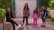 L-R: Max Thunderman (Jack Griffo), Phoebe Thunderman (Kira Kosarin), Nora Thunderman (Addison Riecke), Billy Thunderman (Diego Velazquez)