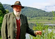 Sepp Forcher beim Sablatnig Moor.