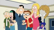 L-R: Jeff, Hayley, Stan, Steve, Francine, Roger