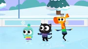 Lark, Milo und Lofty haben viel Spaß auf dem Eis  +++