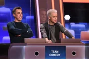 Die Kandidaten des Teams „Comedy“: Alexander Schubert (l.), Schauspieler und Michael Mittermeier (r.), Comedian.