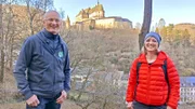 Anna Lena Dörr mit Pol Bourkel in Vianden.
