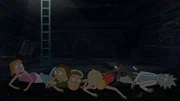v.li.: Summer Smith, Morty Smith, Jerry Smith, Beth Smith, Rick Sanchez