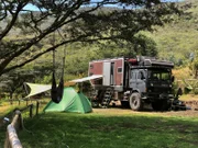 Im Quarantäne-Camp in Ecuador.