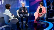 Zu Gast bei Moderatorin Sandra Maischberger (l).: Christian Lindner (FDP) und Parteivorsitzenden Saskia Esken (SPD)