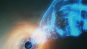 Die gewaltigen Energieströme im Kosmos schaffen Neues, aber richten auch viel Zerstörung an.