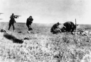 UNSPECIFIED - CIRCA 1754: Execution of Kiev Jews by German army mobile killing units (Einsatzgruppen) near Ivangorod Ukraine 1942. World War II Holocaust. The photo was intercepted at a Warsaw post office by a member of the Polish resistance named Jerzy Tomaszewski.