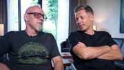 Thomas D (li.) und Michi Beck von den "Fantastischen Vier" erinnern sich an die 90er