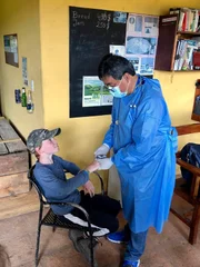 Corona-Check in Ecuador.