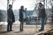 Pictured (L-R)  Jon Michael Hill as Detective Marcus Bell, Lucy Liu  as Joan Watson, and Garrett Dillahunt  as Bart MacIntosh.