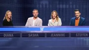 Die Kandidaten aus Team 3: Diana Staehly, Sasha, Jeannine Michaelsen und Steffen Hallaschka (v. l. n. r.).