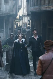 L-R: Diana Bishop (Teresa Palmer) and Matthew Clairmont (Matthew Goode)