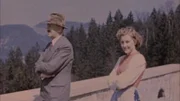 Adolf Hitler und Eva Braun auf dem Balkon des Berghofes, dem Landhaus Adolf Hitlers.
