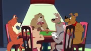 v.li.: Gorgeous George, Pugsy, Clancy, Jerry, Scruffy, Stinker, Red Herring