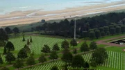 Ein Soldatenfriedhof zeugt von schweren Verlusten bei der Schlacht um die Normandie.