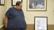 Chuck being weighed at Dr. Nowzaradan's office.