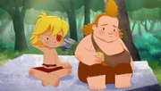 Nob hat sich mit Lad und Nic gestritten. Tib versucht, ihn zu trösten.