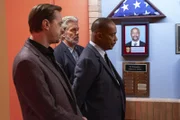 (v.l.n.r.) Timothy McGee (Sean Murray); Alden Parker (Gary Cole); Leon Vance (Rocky Carroll)