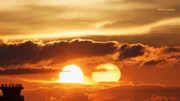 Witnesses photograph two suns in Indonesian sky