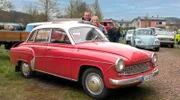 „Karlchen“ mit Angelina und Enrico Martin - in dem charmanten 311er Wartburg machte sie ihm einen Heiratsantrag