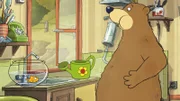 Dr. Brumm befolgt Pottwals Rat und hält die Luft an, damit er den Schluckauf loswird.