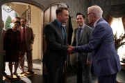 L-R: Bryce (Jonathon Buckley), Tommy (Mike Cabellon), Mayor Neil Bremer (Ted Danson)