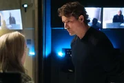 Brooke Weaver in the observation room with Charlie.