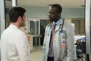 -- "Soul Care" Episode 201 -- Pictured: (l-r) Colin Donnell as Connor Rhodes, Ato Essandoh as Isidore Latham
