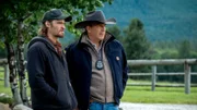 Kayce Dutton (Luke Grimes) und John Dutton (Kevin Costner)