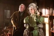 l-r: Eliza Priestley (Amelia Bullmore), William (Peter Davison)