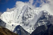 Langtang- Lirung, Grenze zwischen Tibet und Nepal, Himalaya Hauptkamm.