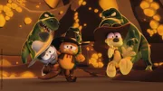 Garfield hat es mit den Bewachern der Glitzerschlucht zu tun.