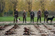 Die von Schlossbesitzer Corfitzen veranstaltete Jagd hat reichlich Beute gebracht.